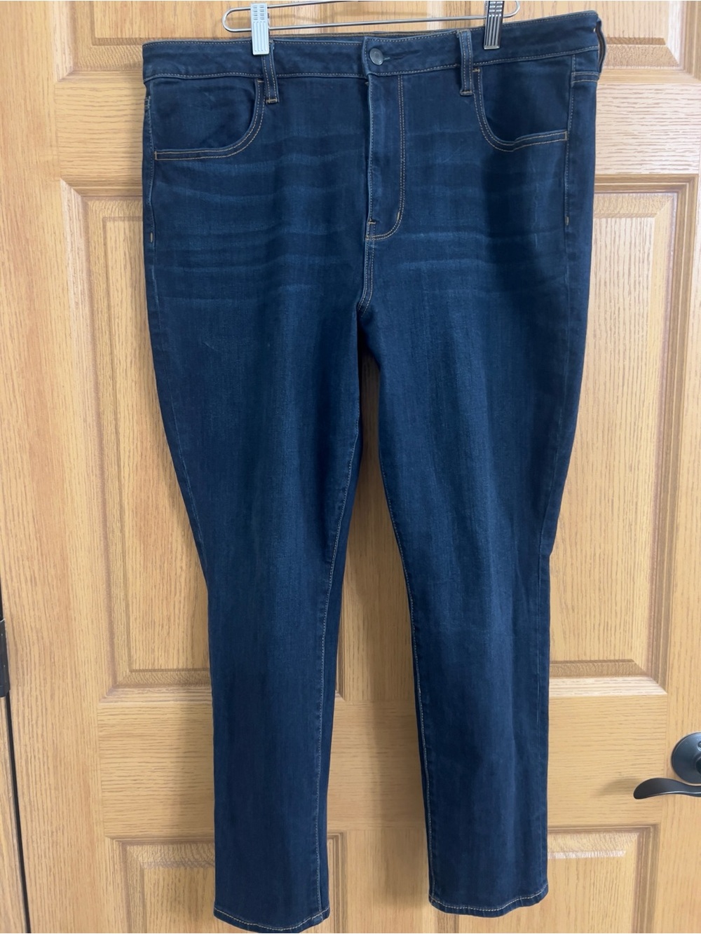 American Eagle Outfitters Super High Rise Jegging Jeans Stretch X4  Sz 18 Short